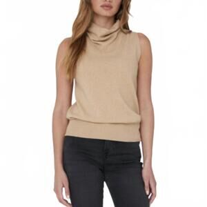 NEW JS71 toni cashmere sleeveless top in camel
